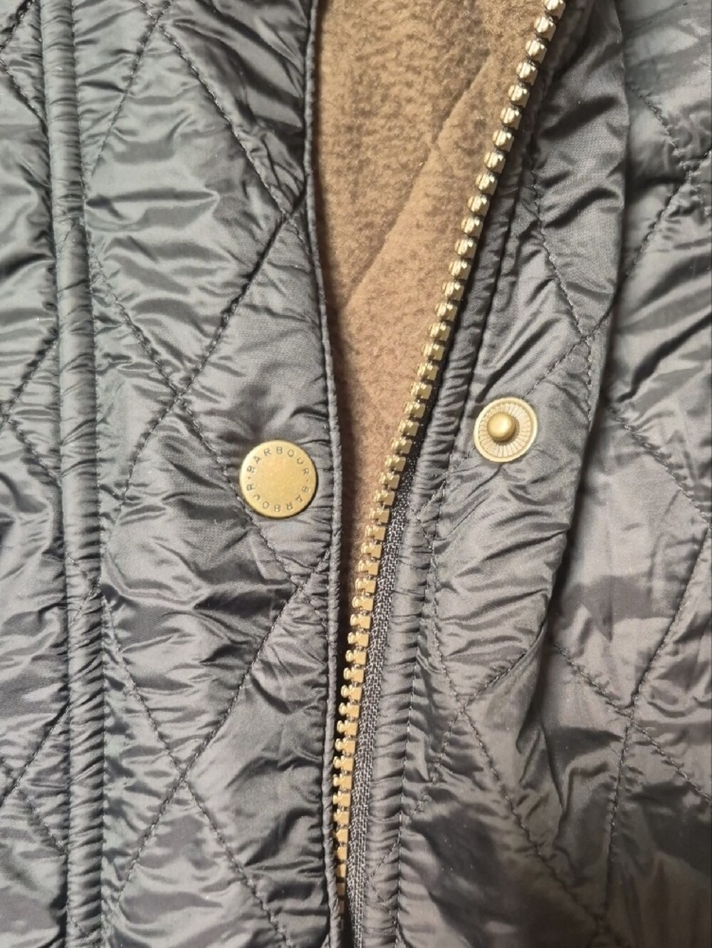 Barbour Women's Quilted Black Vest Size 10 - Picture 4 of 9